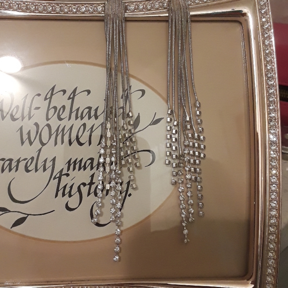 Guess Dangling Rhinestone Earrings